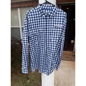 Field & Stream Button-Up Shirt Men's Size L Multicolor Check Cotton Long Sleeves